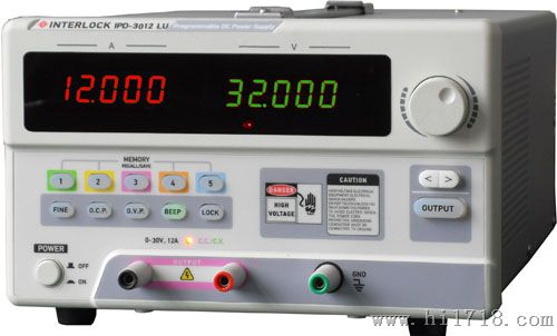 IPD-3012SLU（30V12A单路输出）程控直流电源