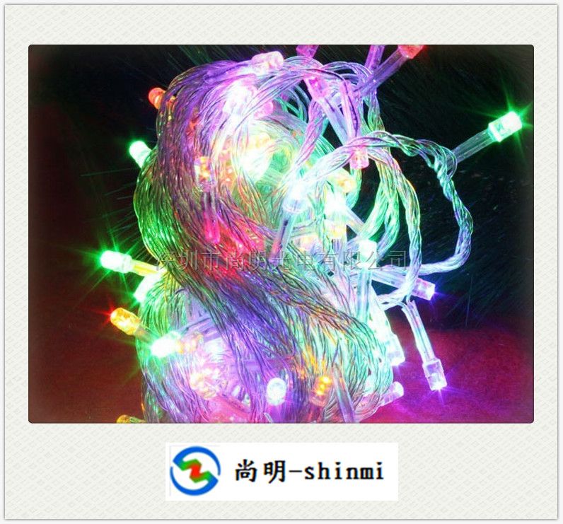 led节日装饰彩色灯串 led string light supplier