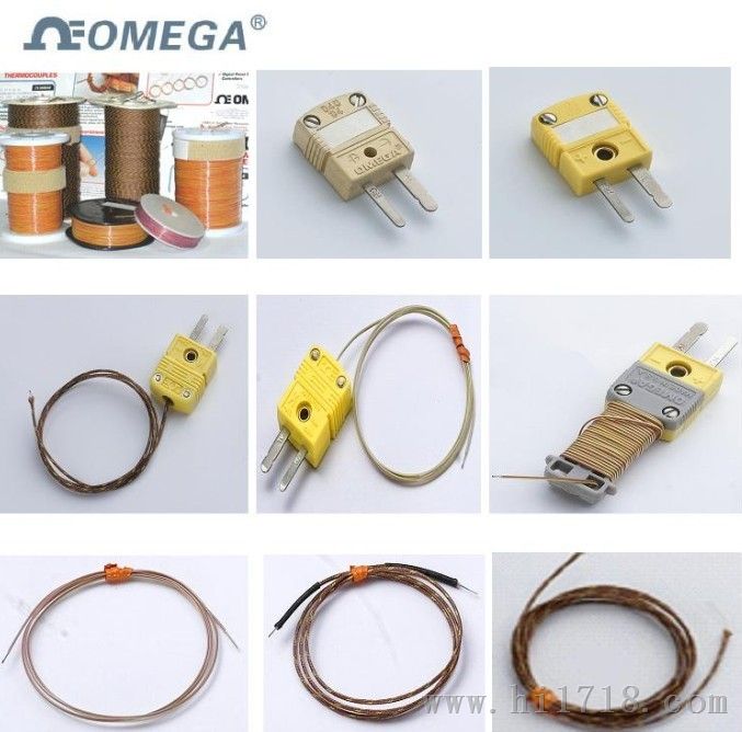 K型美国OMEGA热电偶+OMEGA插头感温线插座-炉温测试线