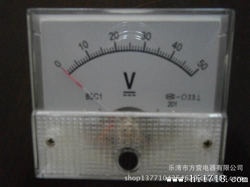生产85C1  50V 直流电压表  直流指针电压表