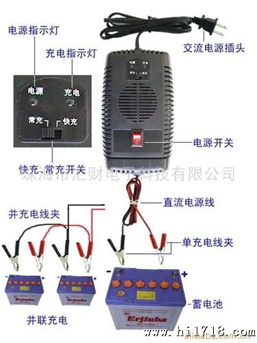 供应电子式蓄电池充电器(电动收割机充电器)(图)