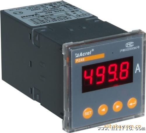 供应 安科瑞电气PZ48-AI 数显电流表