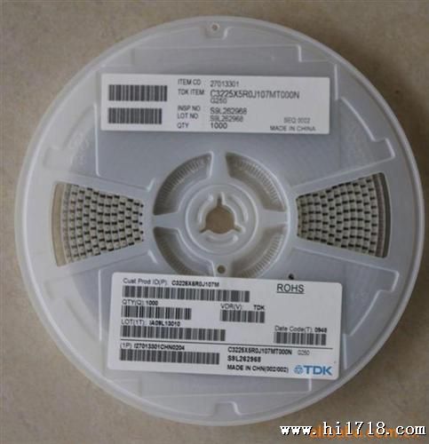 TDK品牌多层陶瓷电容1210 /100UF/6.3V/X5R材质D贴片电容