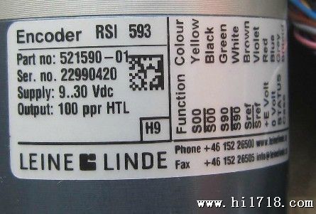 Encoder RSI0-01原装瑞典莱纳林德编码器