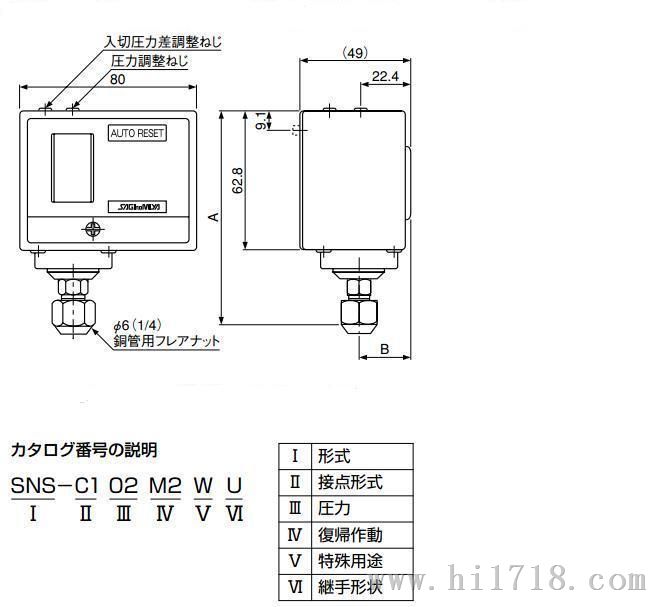 压力开关jc245/压力控制器jc245