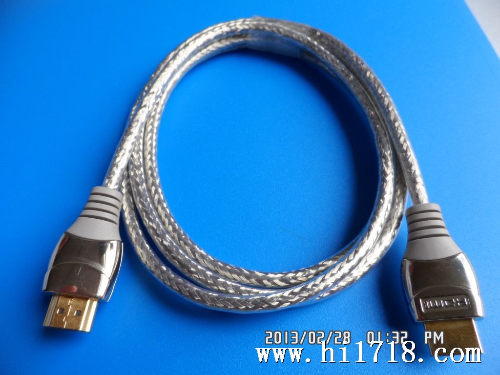 深圳厂家直销hdmi线1.5米锌合金头高清音视频连接线