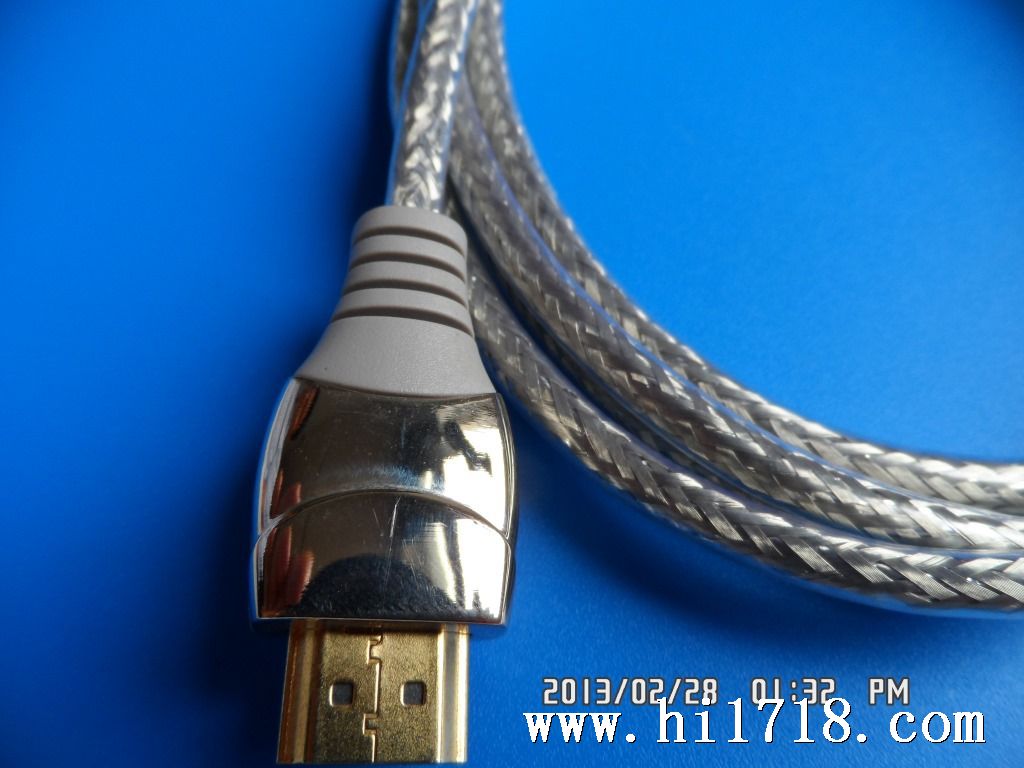 深圳厂家直销hdmi线1.5米锌合金头高清音视频连接线