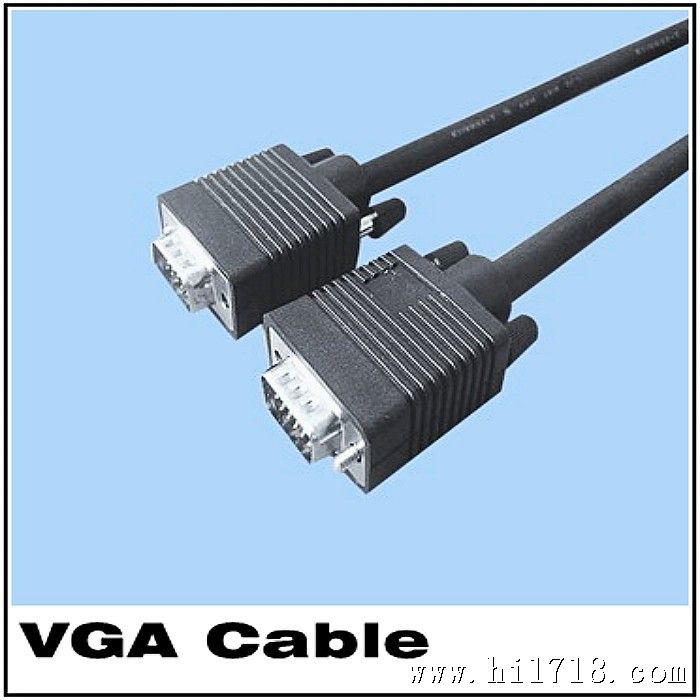 VGA线1.5米3+6黑头 显示器视频线 视频信号线