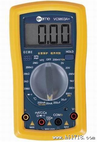 伊万VC9803A+集万用表电容表相序表高压表温度表晶体管测试于一体