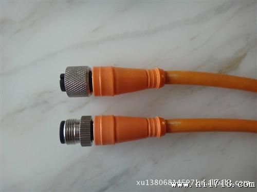 M12接插线连接器，连接线，传感器，，航空插头插座。