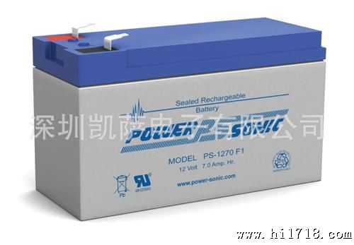 PS-1270F1 Power-Sonic 密封铅酸蓄电池12V7AH