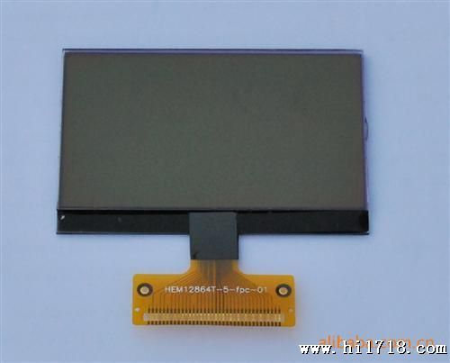 128*64点阵，灰膜，COG  LCD，LCD液晶屏。