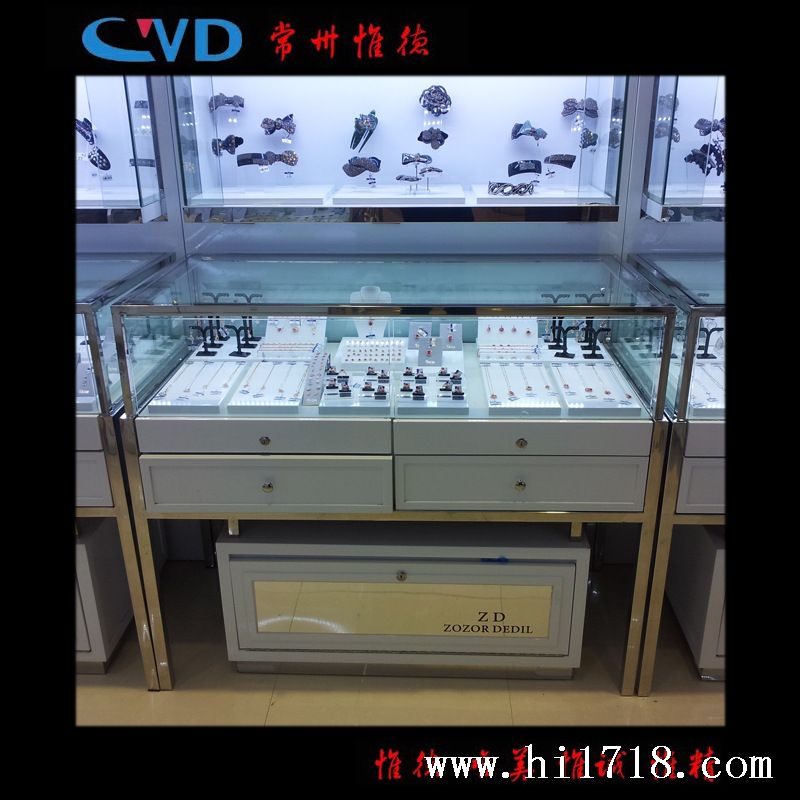 珠宝饰展柜箱包展示台服装展示架来样设计定做安装