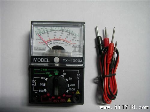 厂家供应 批发 指针式 万用表 电压表电流表 袖珍万用表 YX-1000A