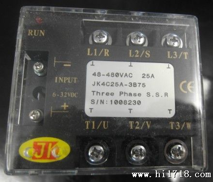 台湾积奇JK 三相固态继电器JK2C55A-2FB75,JK2C75A-2FB100,