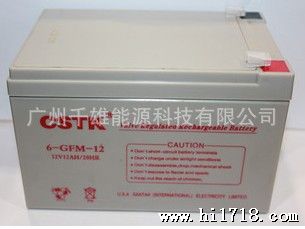 CSTK 12V12AH ups铅酸免维护蓄电池  山特UPS蓄电池