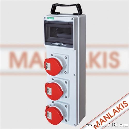曼奈柯斯工业连接器 ip44 ip65组合检修插座箱 MX-XZS3-1002