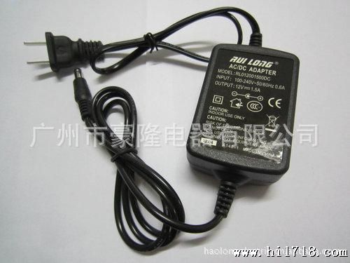 厂家直供：HL-12V1.5A 电源适配器 led开关电源   广州市豪隆电器