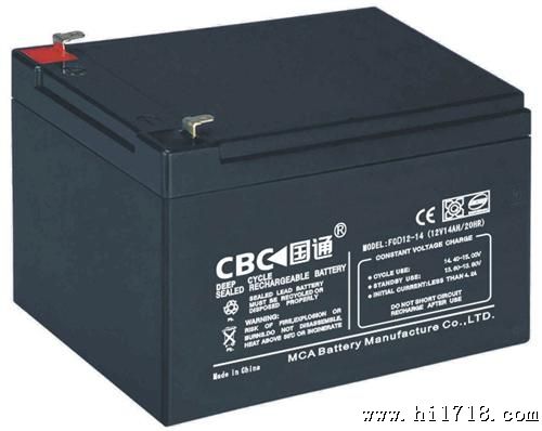 CBC国通深循环铅酸免维护蓄电池FCD12V14AH