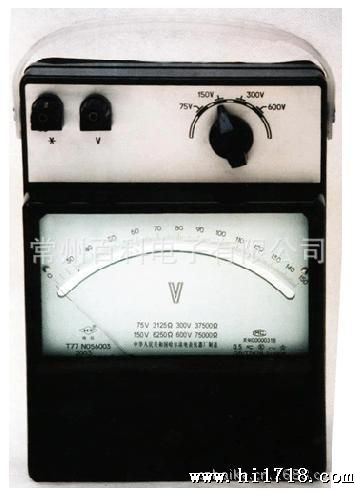 精密指针表供应 T19-V型电压表 电磁系张丝结构携带式指示仪表