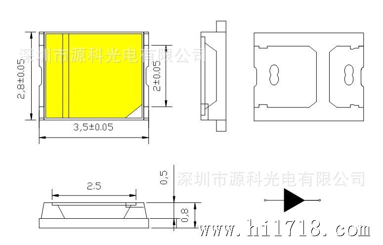 2w 0.5w 2835贴片led灯珠/2835灯珠/各种灯珠源科光电批发