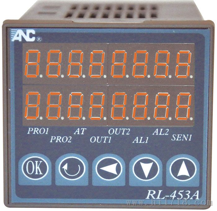 台湾友正ANC微电脑计米器/线速表/长度表转速表RL453A-8  8位数显示。外形尺寸48*48