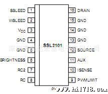 SSL2101T大功率LED可控硅调光