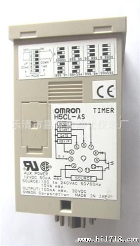 OMRON欧姆龙时间继电器 H5CL-A 100-240VAC
