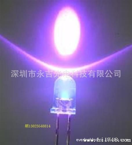5mmLED发光二管 5MM紫色LED灯珠 深圳LED封装