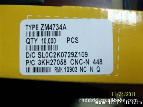 优质贴片二管  ZM4734A  5.6V    原装ST