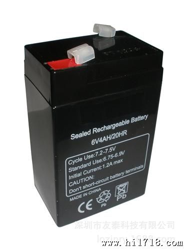 厂家供应 蓄电池6V4AH(图)  电子称铅酸蓄电池 品质耐用