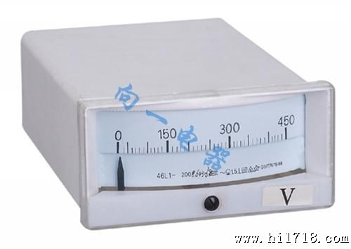 板表 46L1-V 机械式指针式伏特板表 交流电压表 120*60