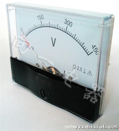 供应69L13-V安装式直流电压指针表 方形电压测量仪器 85*45
