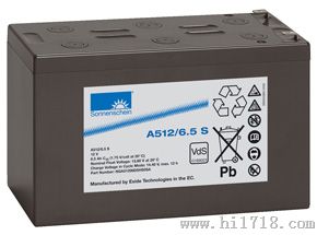 德国阳光蓄电池A512/6.5s供应阳光6.5Ah电池