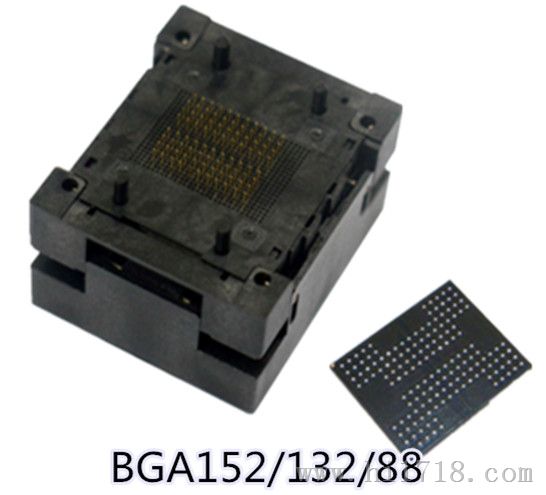 BGA152测试座 bga132nand flashSSD固态硬盘座/BGA88老化座/存储测试座