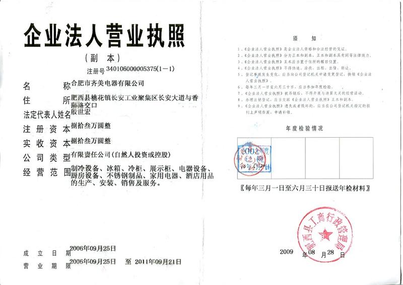 合肥齐美电器有限公司