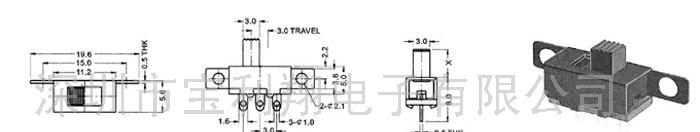 供应滑动开关SS-12F55(尺寸图)(图)