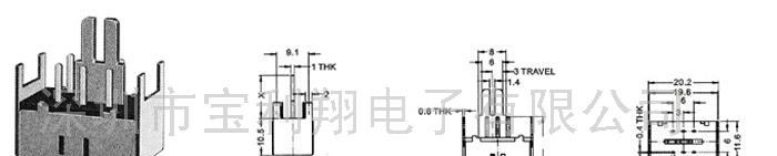 供应滑动开关BK-22F01(尺寸图)(图)