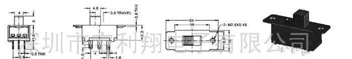 供应滑动开关SS-12F95(尺寸图)(图)
