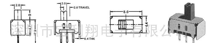 供应滑动开关SS-12D39(尺寸图)(图)