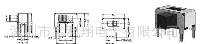 供应滑动开关SK-22H19(尺寸)(图)
