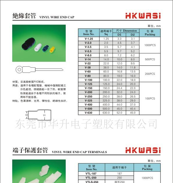 供应绝缘套管/端子保护套管