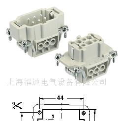 供应矩形连接器FOD-6芯