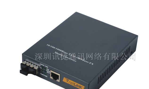 供应NETLINK千兆自适应多模光纤收发器HTB-GM-03