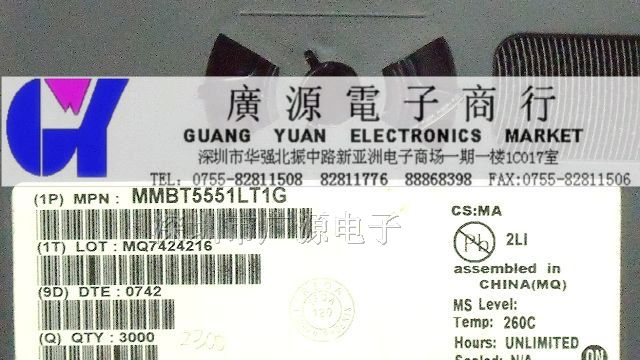供应ON安森美三极管  MMBT5551LT1G