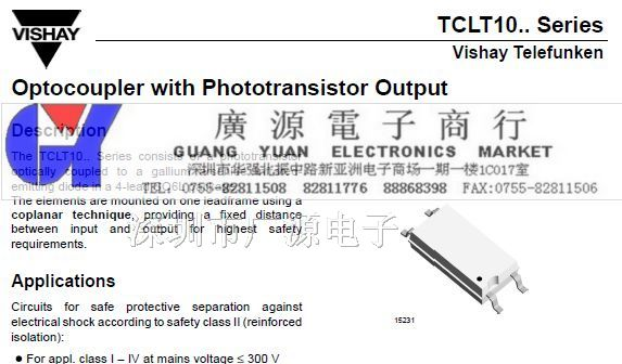 供应VISHAY场效应  TCLT1008(MOS管)