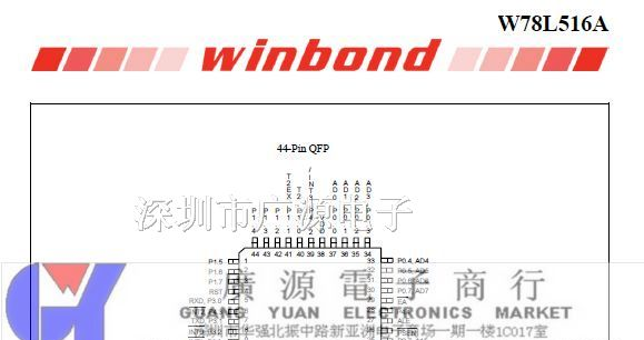 供应Winbond华邦单片机  W78L516A24FL