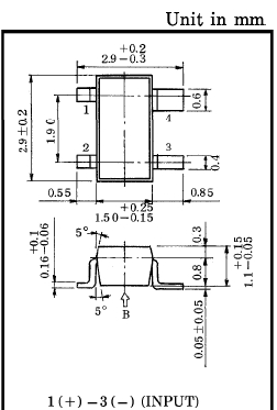 供应 TOSHIBA霍尔传感器 THS124