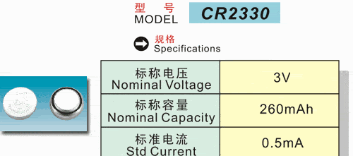 供应锂锰扣式电池