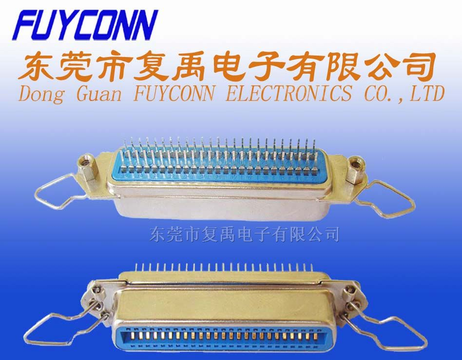 供应57连接器/CN连接器-180度50S母后铆螺母勾耳连接器
